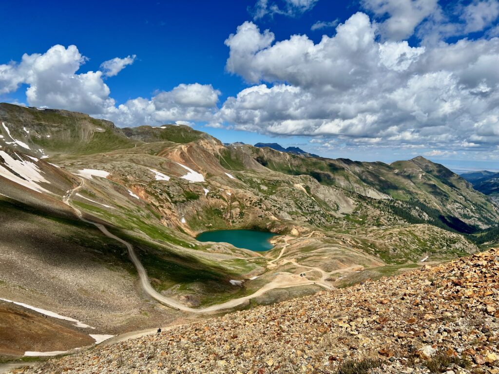 View of Lake Como from California Pass.