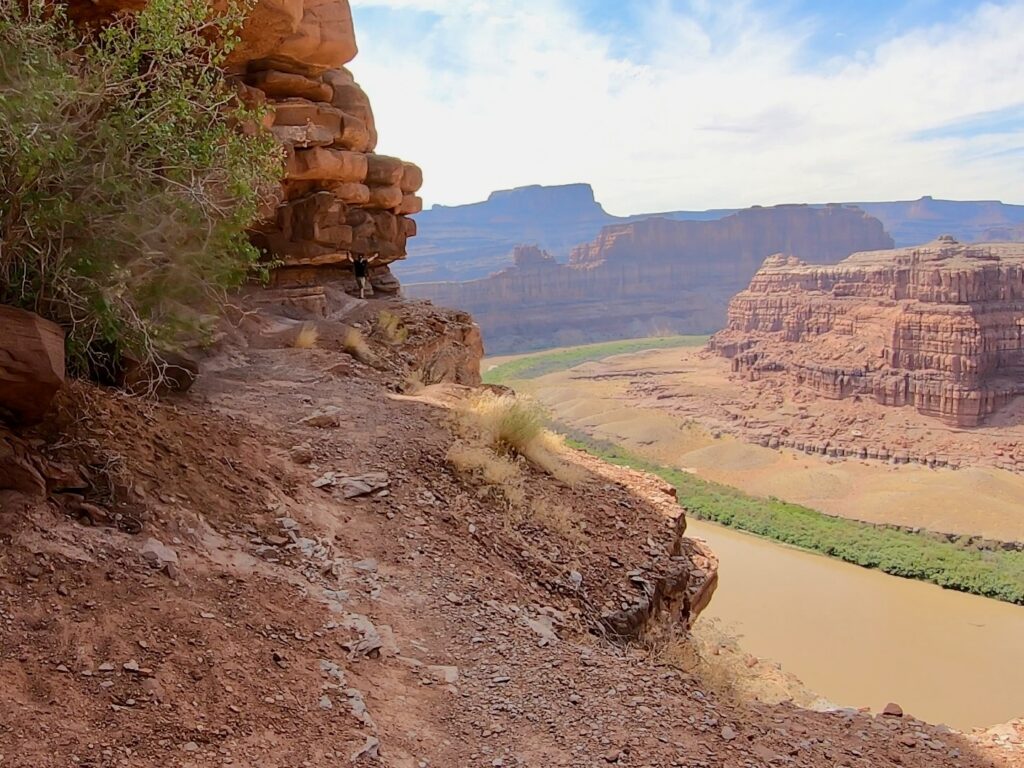 I walked to the end of the trail at the Chicken Corners without "chickening out."