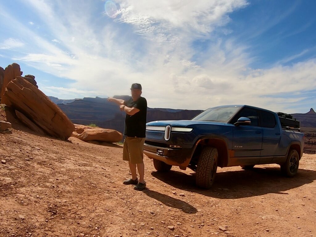 Me & My R1T at the end of the Moab Chicken Corners.