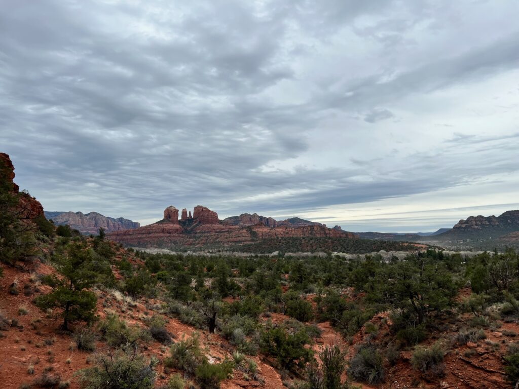 Panaromic Vista viewed when reaching the midway point hiking Scorpion Trail 